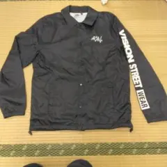 VISION STREET WEAR コーチジャケット ブラック M　黒　長袖