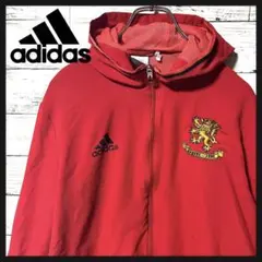 【入手困難】adidas フリースパーカー　刺繍ロゴ　O A272
