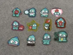 サンリオ　ハンギョドン　クリアフレークシール１２枚　クリアステッカーシール