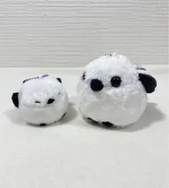 シマエナガ マスコット キーホルダー 2点セット