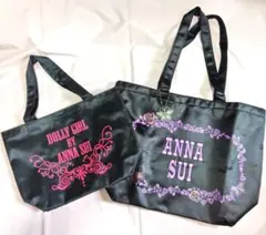 ANNA SUI 巾着トートバッグ チャーム DOLLY GIRL 2種