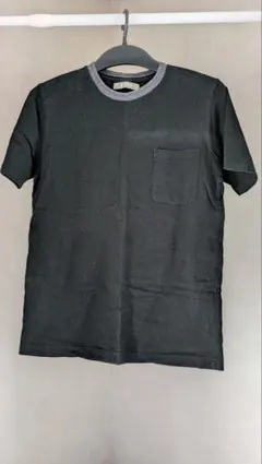 nano universe ブラック Tシャツ ポケット付き