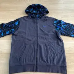 4873 NIKE ナイキ パーカー フーディー カモ柄 刺繍スウォシュ 古着
