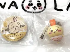 ちいかわくら寿司　びっくらぽん　うさぎフィギュア　うさぎ缶バッジ