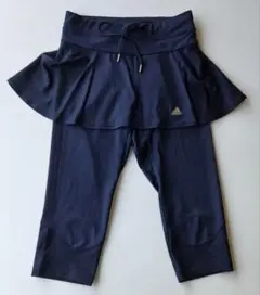 adidas スカート付きレギンス ネイビー