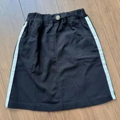 NeWo サイドラインスカート ハイストレッチ　ブラック　黒　120のサムネイル