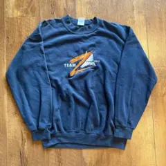 00s GILDAN c-boyネイビー刺繍ロゴスウェットトレーナーセンターロゴ