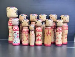 r4伝統こけし！阿部常吉工人他　色紙27枚 阿部常吉 | Kokeshi Wiki