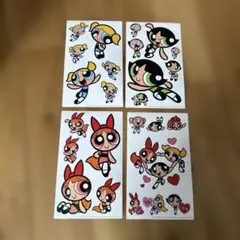 パワーパフガールズ ステッカーシート 4枚セット ビッグサイズ　パワパフシール