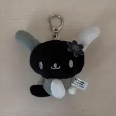 ウサハナ　モノトーンぬいぐるみストラップ