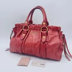 miu miu vitello lux Pink y2k hand bag