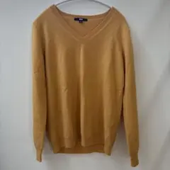 カシミヤ100% ユニクロ L マスタード