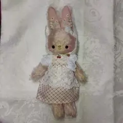 うさぎちゃん　ハンドメイド　テディベア　ぬいぐるみ