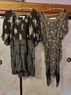 Balcony and Bed 花柄半袖チュニック2枚セット！