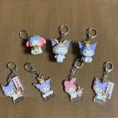 マイメロディ アクリルキーホルダー ラバーキーホルダー7個セット