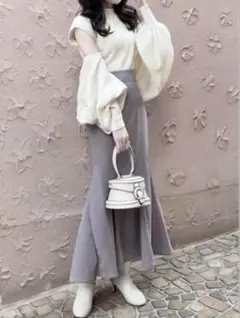 ハイウエストマーメイドスカート