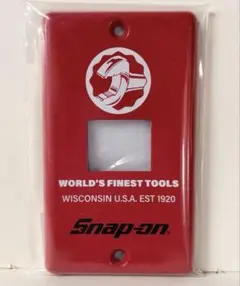 ④スナップオン スイッチプレート １個口用 レッド Snap-onのサムネイル
