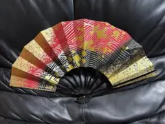 扇子 29cm 金 鶴 松 新品箱替え 飾り扇 飾舞扇 舞扇子 舞踊 着物 和装