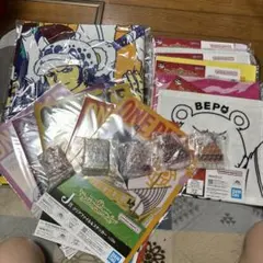 ONE PIECE タオル・クリアファイル・ステッカー セット