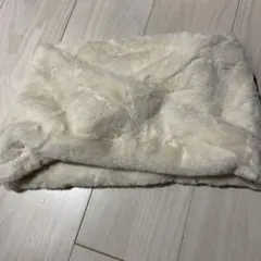 アイボリー ファー ネックウォーマー