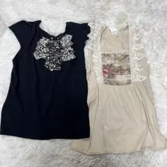 ANNA SUI アナスイ　Tシャツ　チュニック　2枚セットのサムネイル
