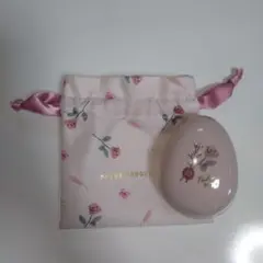 POCHE BOUQUET ヘアブラシ 巾着付き