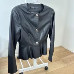 即決可能‼️ZARA 黒レザージャケット サイズS