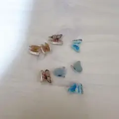 新品❣️蝶デザイン ネイルパーツ クリアケース付き