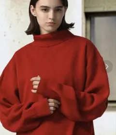 オーバーサイズ ミラノリブタートルニットセーター EMMA CLOTHES