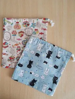コップ袋　2つセット　入園　入学　ハンドメイド