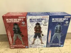 ワンピースベースショップ 一番くじ ルフィ　フィギュア　3体セット