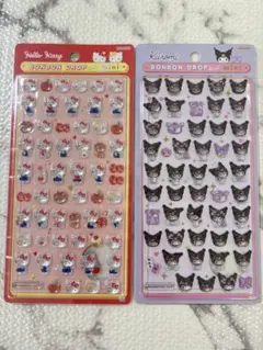 正規品　ボンボンドロップシール　ミニ　サンリオ ２枚セット　クロミ　キティ