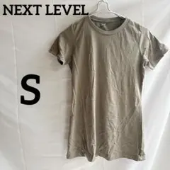 美品⭐️NEXT LEVEL 【S】ベージュ 半袖Tシャツ ベージュ　シンプル