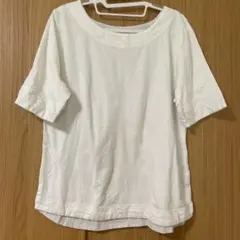 半袖 Tシャツ ホワイト ストライプレイヤードのサムネイル