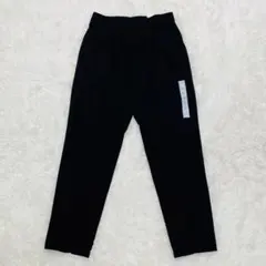 新品ジーユー　GU ウォッシャブルテーパードパンツZ ブラック　【M】