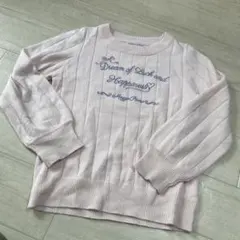 メゾピアノ ジュニア　薄手 ニット　s ピンク