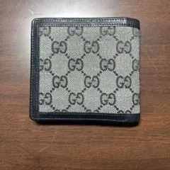 GUCCI GGキャンバス 二つ折り財布