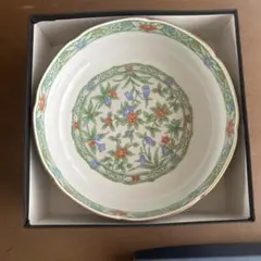 【新品未使用】有田焼 飛鳥窯 銀彩草花 大鉢 盛鉢 高級共箱付き 前畑陶器