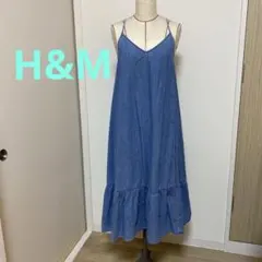 【極美品】H&Mキャミワンピース　デニム　XSサイズ