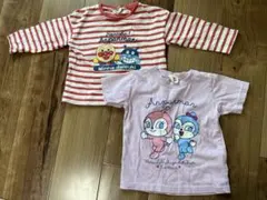 アンパンマン Tシャツ 2枚セット長袖95半袖100