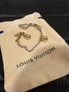 LOUIS VUITTON 標誌墜飾 手鍊