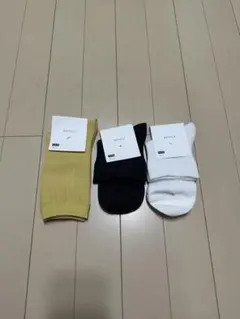 【新品未使用】KEYUCA ソックス 3足セットのサムネイル