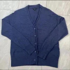 cos knit ニット カーディガン ブルー カシミヤ vネック　カシミア 青のサムネイル