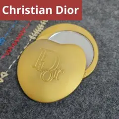 Christian Dior コンパクトミラー 手鏡 スライド式 ゴールド調のサムネイル