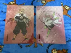 鬼滅の刃　オンラインくじ　E賞クリアファイル2枚　2種セット