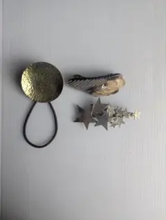 ヘアアクセサリー 3点セット ヘアゴム バレッタ