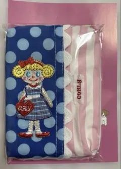 ワッペンティッシュケース☆いちごちゃん/ストライプx プチドットのサムネイル