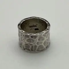 市松silver8㎜リング／シルバーハンマー仕上げ - メルカリ
