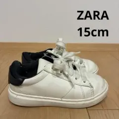 ZARA キッズスニーカー　15cm 24 ザラ　ホワイト　シンプルのサムネイル