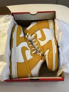 Nike Dunk High ホワイト/イエロー